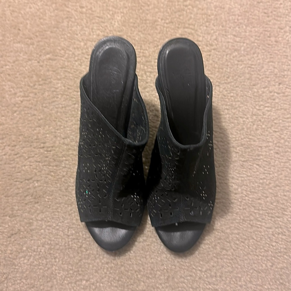 Joie suede slip on wedges